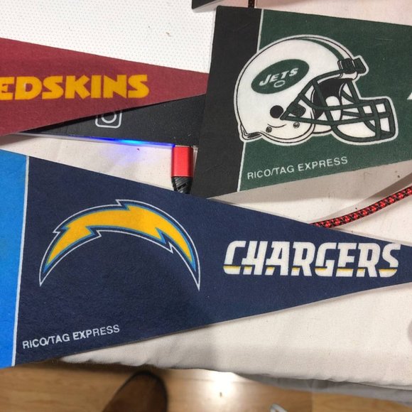 17 Mini Football Pendants - Picture 3 of 7